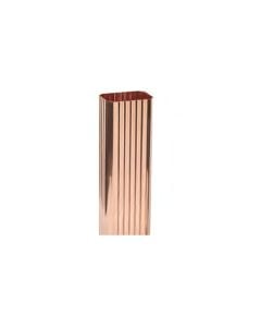 Berger Square Corrugated Downspout Galvanized 4"x5" 26ga