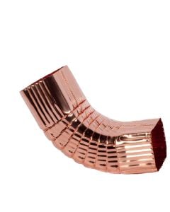 Berger Square Corrugated Elbow A-Bend 75 Degrees Copper 4"x5"