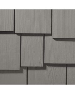 James Hardie Shingle Fiber Cement Staggered Siding 15.25"x48" Aged Pewter 1pc