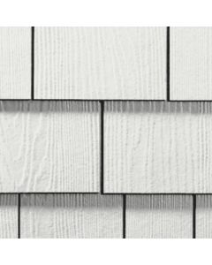 James Hardie Shingle Fiber Cement Straight Siding 15.25"x48" Arctic White 1pc