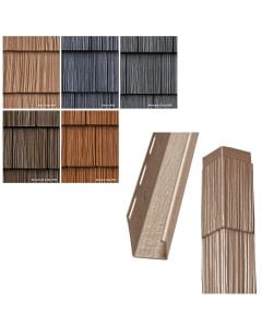 Foundry Split Shake Siding Corner Kit Weathered 7" Exposure 12/carton