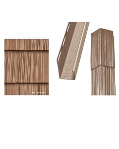 Foundry Split Shake Siding Corner Kit Weathered 7" Exposure Red Cedar 12/carton