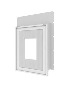 Tamlyn MB68EB-AW XtremeBlock 6"x8" with Insert Electric Box Cutout Smooth Arctic White EA
