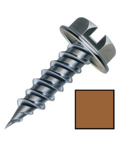 Malco HW6X3/8ZCLG Painted Sheet Metal Screw 6x3/8 Clay 100ct