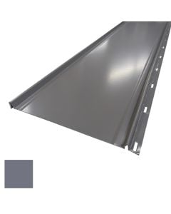 Lakefront Sheet Metal Standing Seam 12" Nail Flange Panel 1ft Silver Metallic