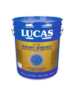 Lucas 734 Mod-Bit Adhesive Brush Grade 5 Gallon