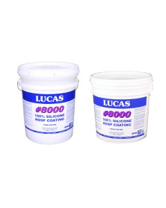 Lucas 8000 100 Percent Silicone Roof Coating White