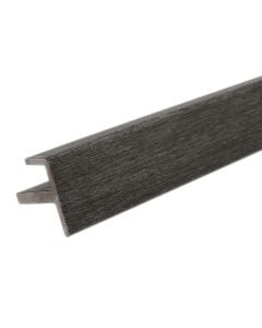 NewTechWood US44-8-CH All Weather System Composite Siding End Trim 2.2"x2.2"x8' Hawaiian Charcoal 1pc