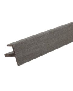 NewTechWood US44-8-LG All Weather System Composite Siding End Trim 2.2"x2.2"x8' Westminster Gray 1pc