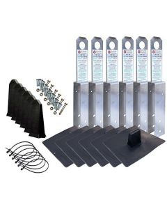 Super Anchor 1001 Anchor Kit ARS 2"x8" Stainless Steel 14ga 6ct