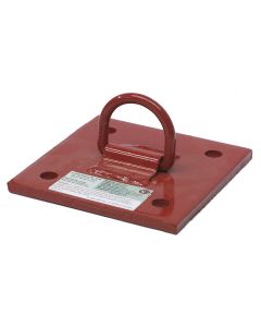 Super Anchor 1038 Anchor D Plate Cast Loop Top 6"x6" Coated Red