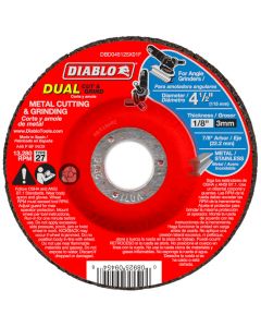 Diablo Metal Dual Cut and Grind Wheel 4 1/2"x1/8"
