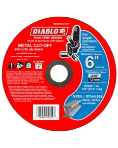 Diablo Metal Cut Off Abrasive Wheel 6"x.045"