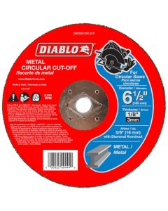 Diablo Metal Cut Off Abrasive Wheel 6 1/2"x1/8"