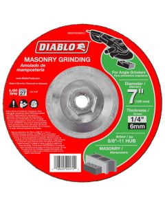 Diablo Masonry Grinding Abrasive Wheel 7"x1/4"