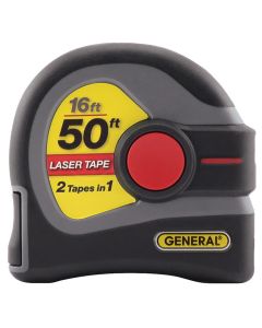 GENERAL LTM1 2-in-1 16' Tape and 50' Laser Measure