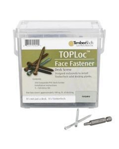 TimberTech TLOC350I TOPLoc Screws For PRO and EDGE 2.5" Ivory 100 sq ft