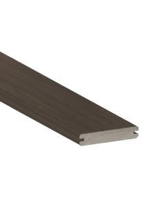 TimberTech AGB15512DH AZEK Vintage Composite Deck Board Polymer Flame Spread Grooved 5.5"x12' Dark Hickory 1pc