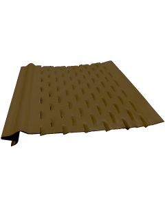 US Aluminum LS5RB Leaf Shelter Gutter Protection Royal Brown 5"x4' 25ct