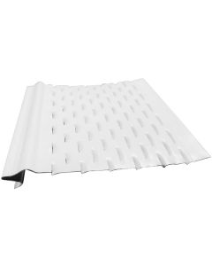 US Aluminum LS5WHT Leaf Shelter Gutter Protection White 5"x4' 25ct