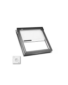 Velux FS M02 2004S Fixed Skylight Deck Mounted Low E with Solar Blind and Remote 30-1/16" X 30"