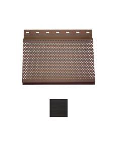 Vesta Steel Siding Full Vent Plank Soffit HD3 Woodgrain Dark Espresso 5"x8' 15/carton