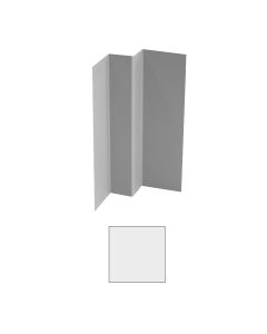 Vesta Steel Siding Inside Corner Block Solid White 10'