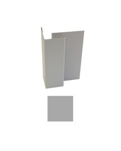 Vesta Steel Siding Outside Corner Post Solid Silver Lining 10'