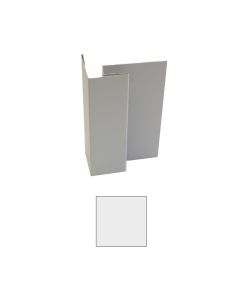 Vesta Steel Siding Outside Corner Post Solid White 10'