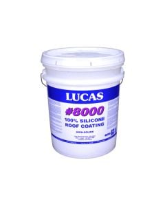 Lucas 8000 100 Percent Silicone Roof Coating White 5 Gallon 
