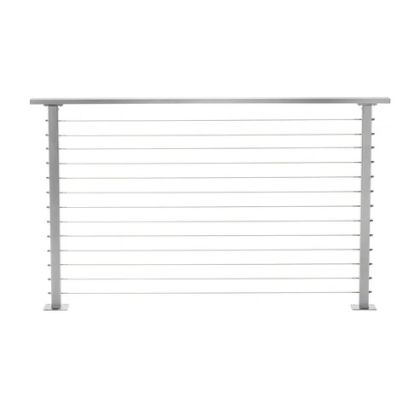 CityPost Steel Black Cable Railing 36" Grey Per Lineal Foot