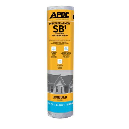 APOC AP-4100-2 Weather Armor SB1 Self-Bond Roof Underlayment