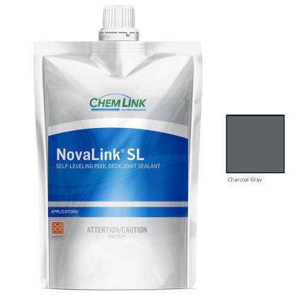 ChemLink F1239 NovaLink Pool Deck Sealant 68oz Pouch 4ct Charcoal Gray