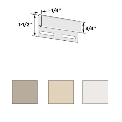 Certainteed 3/4" Undersill Trim 12'6" 48/Carton