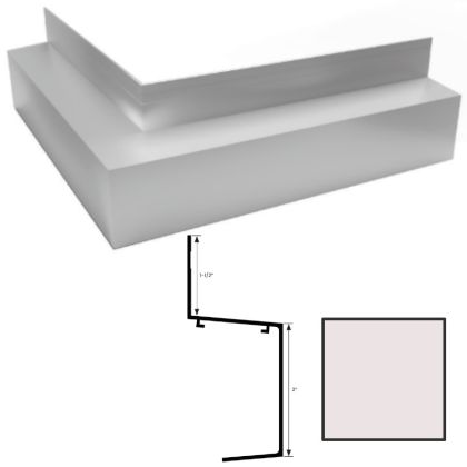 Tamlyn XHB2MC-EW ExtremeTrim Horizontal Bend 2” Mitered Corner Dunkin Extreme White