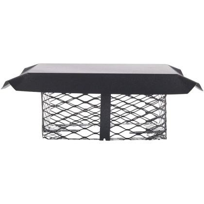 HY-C SCADJ-L Chimney Cap Adjustable Galvanized Steel Large Black
