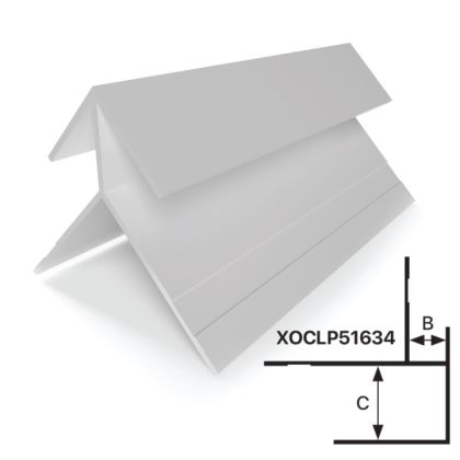 Tamlyn XOCLP51634 XtremeTrim Transition LowProfile Outside Corner 5/16" & 3/4"x10'