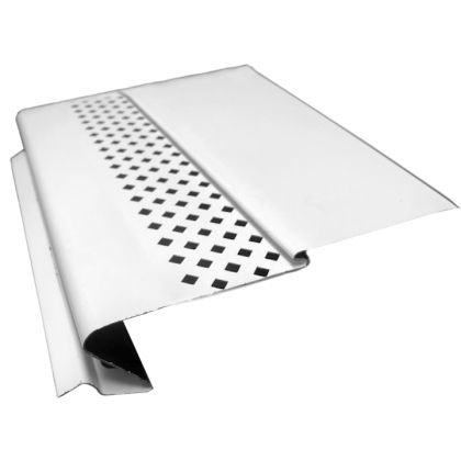 US Aluminum GSHWHITE25 Gutter Shelter High Flow White 4' 25ct