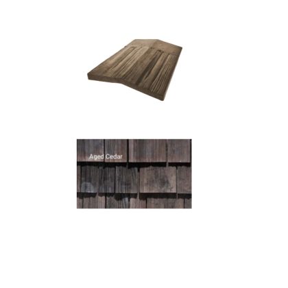 Brava Cedar Hip and Ridge 14" X 5.375" X 6" Low 160 Degree 10/bundle
