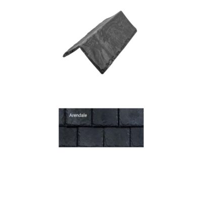 Brava Slate 2.0 Tile Hip and Ridge 14" X 5.625" X 6" Steep 90 Degree 10/bundle