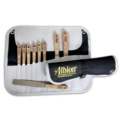 Albion 258-G01 Classic Wood Handle Spatula Set 9pc