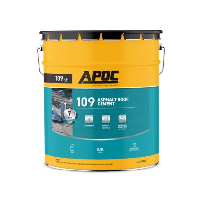APOC 109 Asphalt Roof Cement Bucket 3 gal Black
