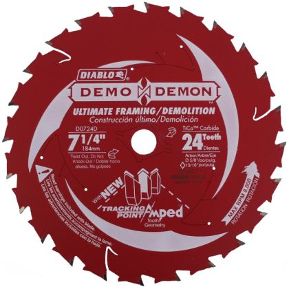 Diablo Demo Demon Blade 7-1/4 Inch 24 Tooth
