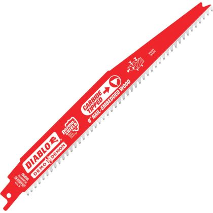 Diablo Demo Demon 9" Carbide Tipped Nail-Embedded Wood Blade 5-7 TPI 3 Pack