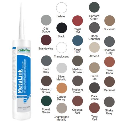 ChemLink F1213 MetaLink Silicone Roof Sealant 10.1oz Cartridge 12ct