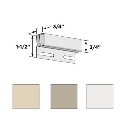 Certainteed 3/4" Dual Undersill 12'6" 12/Carton