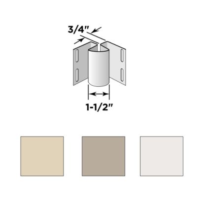 Certainteed 3/4" Inside Corner Post 10' 10/Carton