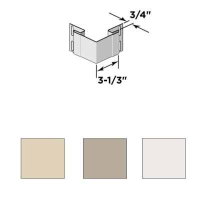Certainteed 3/4" Outside Corner Post 10' 10/Carton