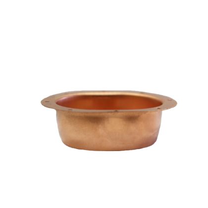 Berger K-Style Oval Outlet Wide Flange Copper 3"