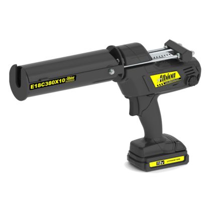 Albion E18C380X10 Cordless Co-Axial Cartridge Caulk Gun 18v